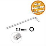 Badem10 Eltos Allen Alyan Anahtar 2.5 mm Altıgen Vida Somun Sıkma Sökme ECA0025