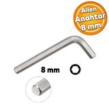 Badem10 Eltos Allen Alyan Anahtar 8 mm Altıgen Vida Somun Sıkma Sökme ECA008
