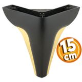 Badem10 Endülüs Siyah Renk 15 cm Mobilya Kanepe Sehpa TV Ünitesi Baza Koltuk Ayağı