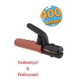Badem10 Endüstriyel Kaynak Kaynakçı Şase Pensesi 400 Amper Profesyonel Elektrod Tutucu Güçlü Yay 1 Adet