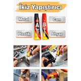 Badem10 Epoksi Güçlü İkiz Yapıştırıcı Süper Etkili Metal Plastik Ahşap Çok Amaçlı Hızlı Kuruyan Yapıştırıcı