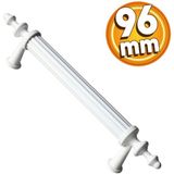 Badem10 Erciyes Mutfak Çekmece Dolap Kapak Beyaz 96 mm Metal Kulp