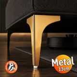 Badem10 Erk Eren 13 cm Altın Renk Metal Mobilya Köşe Ayağı Dayanıklı Modern Tasarım Koltuk Sehpa Mobilya - 13cm - 43