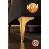 Badem10 ERK Eren 13 cm Altın Renk Metal Mobilya Köşe Ayağı Dayanıklı Modern Tasarım Koltuk Sehpa Mobilya