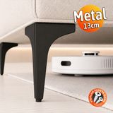Badem10 Erk Eren 13 cm Mat Siyah Metal Mobilya Köşe Ayağı Dayanıklı Modern Tasarım Koltuk Sehpa Mobilya - 13cm - 34