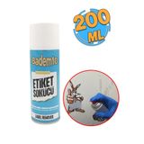 Badem10 Etiket Sökücü Mastik Yapışkan Artığı Sökücü Sprey 200 ml Cam Metal Ahşap Mobilya Zemin Uygulaması