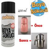 Badem10 Extra Güçlü Boya Cila Sökücü Temizleyici Kaldırıcı Sprey 400 ml Tahta Metal Cam Seramik Beton Yüzey