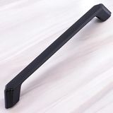 Badem10 Gökçe Kulp Siyah Metal 160 mm - 16 cm Mobilya Mutfak Çekmece Dolap Dolabı Kapak Kulbu Kulpu Kulpları