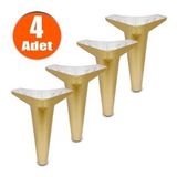 Badem10 Gold Baza Ayak 20 cm 4 Adet Mobilya Kanepe Sehpa Puf Koltuk Ayağı