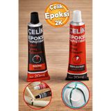 Badem10 Güçlü Epoksi Yapıştırıcısı Metal Plastik Seramik Cam Çelik Yapıştırıcı 20 + 20 Gr Hızlı Kuruyan