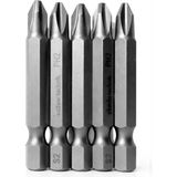 Badem10 Güçlü Tayvan Çeliği Mıknatıslı Yıldız Ph2 Bits Uç 50 mm Manyetik 1/4" Matkap Ucu 5 cm Uzunluk