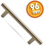 Badem10 Gül Boylu Mobilya Mutfak Çekmece Dolap Dolabı Kapak Kulpu Kulbu 96 mm Metal Saten Kulpları - Yok