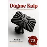 Badem10 Güneş Kare Düğme Mat Siyah Kulp Mobilya Mutfak Çekmece Dolabı Dolap Kulpları Kapak Kulpu Kulbu Metal