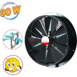 Badem10 Havalandırma Aspiratörü Fanı 90 W Monofaze Kirli Hava Kötü Koku Tahliye Metal Fan 300 mm Vantilatör