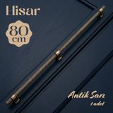 Badem10 Hisar Antik Sarı Metal Kulp 800 mm Tırtıklı Desen Mobilya Çekmece Mutfak Dolabı Dolap Kulpları Kulbu
