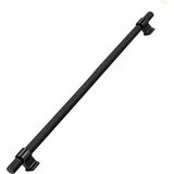 Badem10 Hisar Siyah Metal Kulp 512 mm Tırtıklı Desen Mobilya Çekmece Mutfak Dolabı Dolap Kulpları Kulbu
