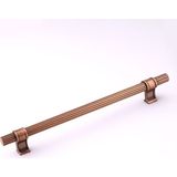 Badem10 Hisar Soft Antik 224 mm Metal Çizgili Kulp Kulpu Kulpları Mobilya Çekmece Dolap Kapak Dayanıklı
