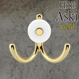 Badem10 Hitit Askı Askılık Metal Gold Vestiyer Duvar Askısı Dolap Elbise Askılığı