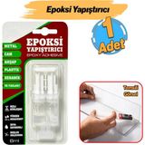 Badem10 Hızlı Kuruyan Epoksi Yapıştırıcı 6 ml Güçlü Genel Amaçlı Yapışma Metal Plastik Seramik Cam Kullanım