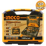 Badem10 İNGCO Matkap Uç Ucu Tornavida Tornavidalı Lokma Set Seti 120'li HKTAC011201