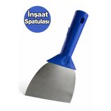 Badem10 İnşaat Spatulası 12 Cm Çelik Ağızlı Plastik Saplı Duvar Alçı Macun Uygulama Spatula Dayanıklı