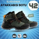 Badem10 İş Botu Ayakkabısı Yeşil 42 Numara Bahçecilik Tarım Ziraat Çiftçi Kış Güvenlik Ayakkabı Bot