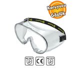 Badem10 Iş Güvenlik Güvenliği Gözlüğü Koruyucu Gözlük Şeffaf Google S1551 Ürünleri