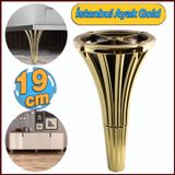 Badem10 Istanbul 19 cm Gold Altın Konsol Mobilya Kanepe Koltuk Tv Ünitesi Baza Ayağı Orta Sehpası Ayakları