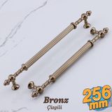 Badem10 Kader Bronz Metal Kulp 256 mm 25.6 cm Mobilya Çekmece Mutfak Dolabı Kulbu