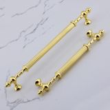 Badem10 Kader Gold Metal Kulp 160 mm- 16 cm Mobilya Çekmece Mutfak Dolabı Dolap Kulpları Kulbu Kulpu Altın