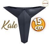 Badem10 Kale Lüks 15 cm Siyah Baza Mobilya Kanepe Sehpa Tv Ünitesi Koltuk Ayağı
