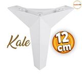 Badem10 Kale Lüks Mobilya Kanepe Sehpa TV Ünitesi Koltuk Ayağı 12 cm Beyaz Baza Ayak