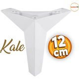 Badem10 Kale Lüks Mobilya Kanepe Sehpa Tv Ünitesi Koltuk Ayağı 12 Cm Beyaz Baza Ayakları - 18 cm