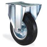 Badem10 Kama Sabit Tablalı 150x40 mm Siyah Burçlu Ağır Yük Tekeri