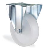 Badem10 Kama Sabit Tablalı 200x50 mm Poliamid Beyaz Burçlu Ağır Yük Tekeri