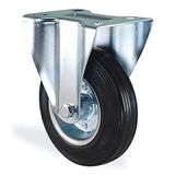 Badem10 Kama Tablalı 100x30 mm Poliamid Burçlu Ağır Yük Tekeri
