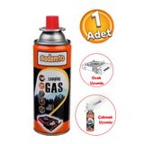 Badem10 Kamp Gazı 1 Adet Bütan Propan Gaz Tüpü Portatif Ocak Kartuşu Tek Kullanımlık Pürmüz 400 ml
