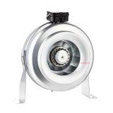 Badem10 Kanal Tipi Radyal Fanlar Aspiratör Havalandırma Fanı 180 W Kirli Hava Tahliye Metal Vantilatör 180W