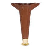 Badem10 Kanepe Koltuk Masa Kahverengi Gold 22 cm Puf Sehpa Baza Ayağı