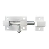 Badem10 Kapı Sürgüsü Küçük Metal Beyaz Mavzer Sürgü Sürgülü Kilit 25x40 mm Kapı Pencere Emniyet Kilidi