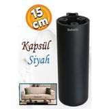 Badem10 Kapsül Bohem (PREMİUM) Siyah 15 Cm Mobilya Kanepe Tv Ünitesi Koltuk Baza Ayağı Ayakları