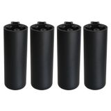 Badem10 Kapsül Bohem Siyah 15 cm Mobilya Kanepe Koltuk Baza Yükseltici Yükseltme Ayağı Ayakları 4 Adet