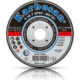 BADEM10 Karbosan Metal Kesici Taş Disk Taşlama Spiral Demir Kesme Diski 180X3.0X22.23 mm - Ahşap