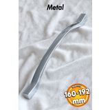 Badem10 Kartaca Mobilya Mutfak Çekmece Dolap Dolabı Kapak Kulpu Kulpları Kulbu 160-192 Mm Metal Kulp