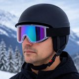 BADEM10 Kayak Gözlüğü Ventilli Güneş Kar Gözlük Gökkuşağı Snowboard Glasses Ekonomik Ser - Çok Renkli