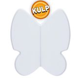 Badem10 Kelebek Çocuk Bebek Genç Odası Çekmece Dolap Kapak Plastik Mat Beyaz 32 mm Kulp