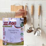Badem10 Kendinden Yapışkanlı Kapı Askılığı Duvar Banyo Mutfak Askısı