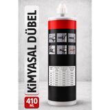 Badem10 Kimyasal Dübel 410 ml Polyester Bazlı Epoksi Ankraj Yapıştırıcı Beton Tuğla Duvar Montaj Harcı Güçlü
