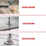 Badem10 Kırıcı Delici Darbeli Matkap 800 W Proter Ahşap Metal Beton Elektropnömatik Delme Kırma Makine