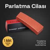 Badem10 Kırmızı Araç ve Metal Yüzey Parlatma Cilası 9X2X2 cm 1 Adet Parlatma Bloğu - 0,25 lt